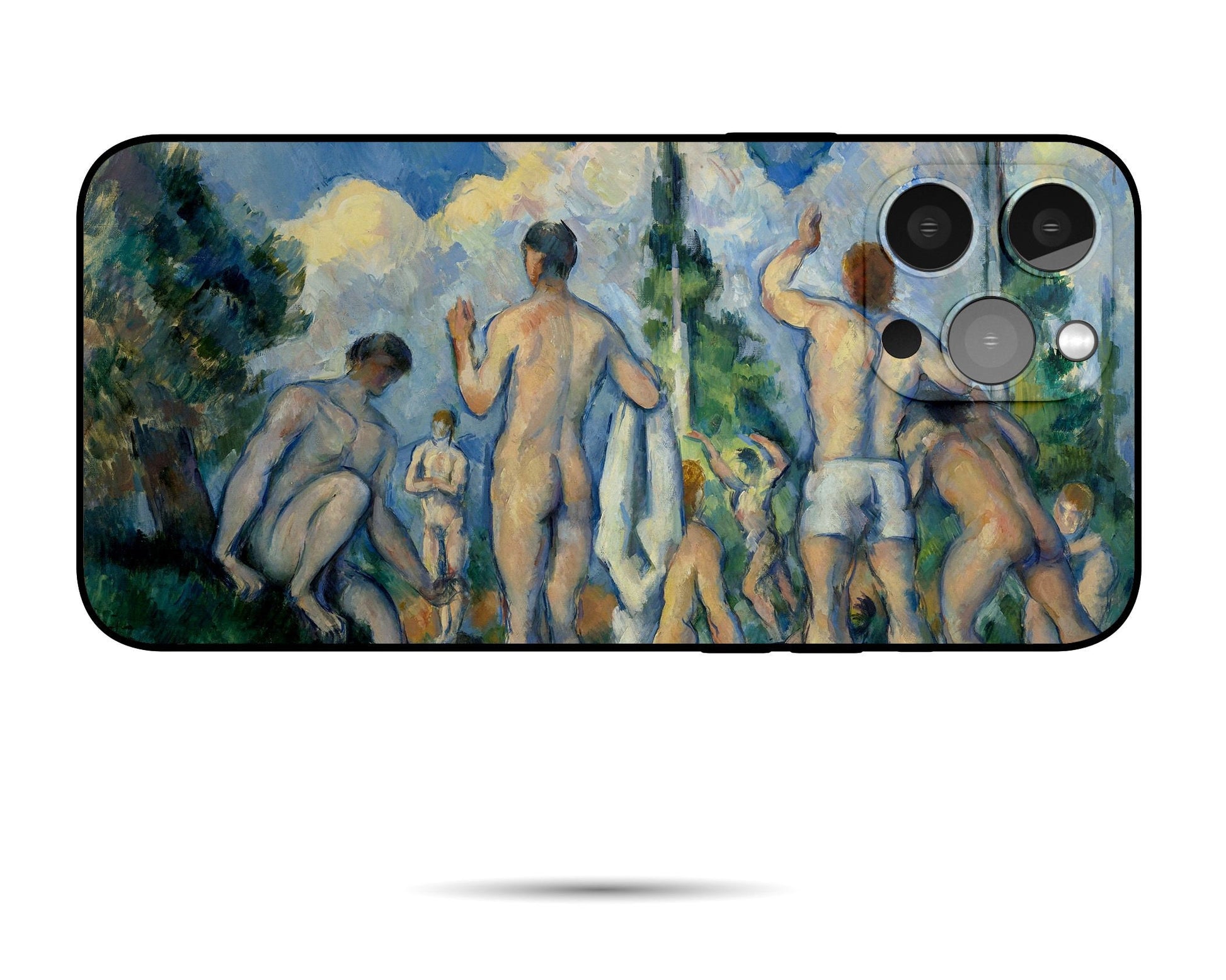 Iphone Case Of Paul Cézanne Famous painting Large Bathers, Iphone 11 Case, Iphone Xs, Aesthetic Phone Case, Birthday Gift, Iphone Case Matte