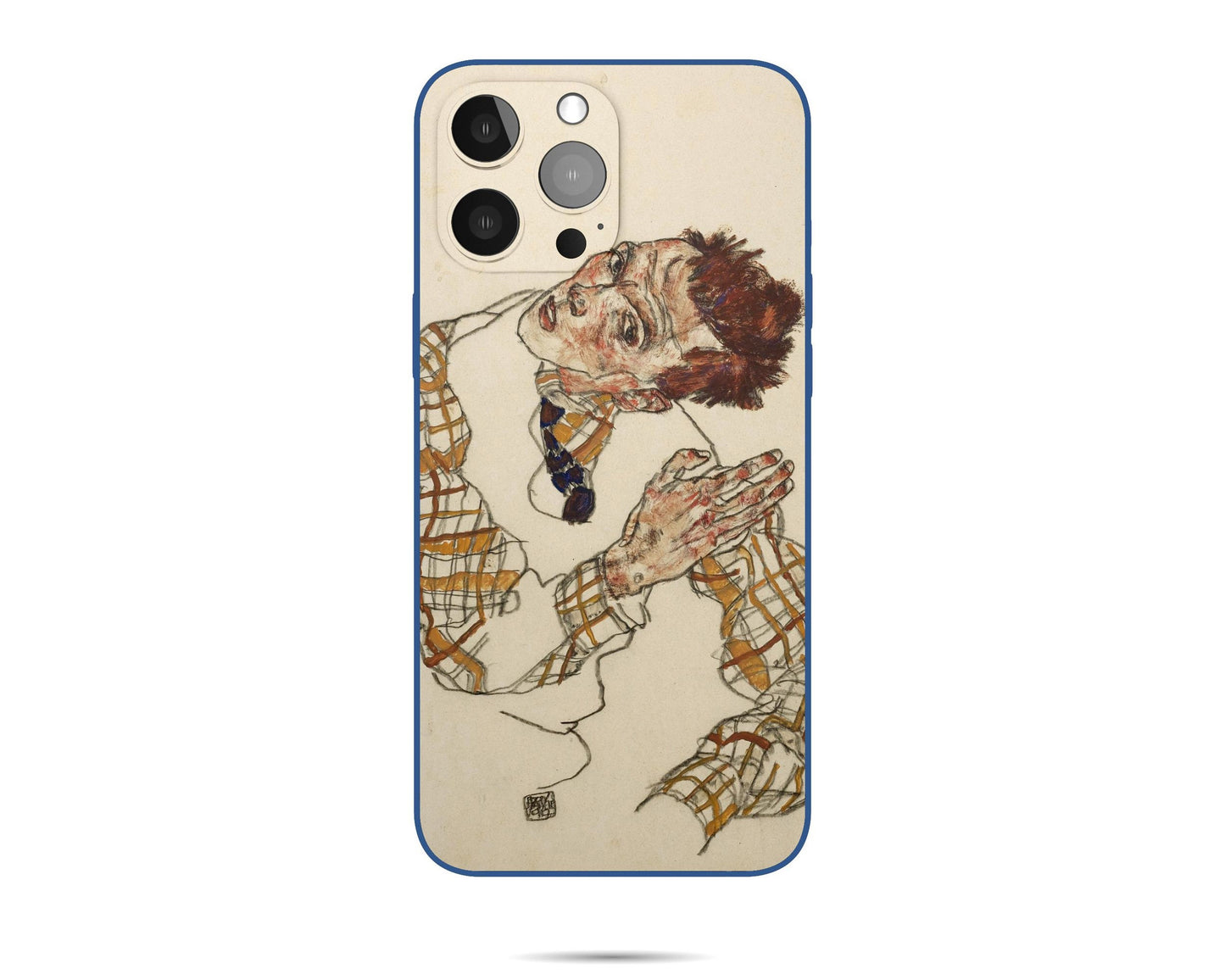 Iphone 14 Case Of Egon Schiele Famous Painting, Iphone Cover, Iphone 8 Plus Case, Iphone Xs Max, Aesthetic Iphone, Birthday Gift