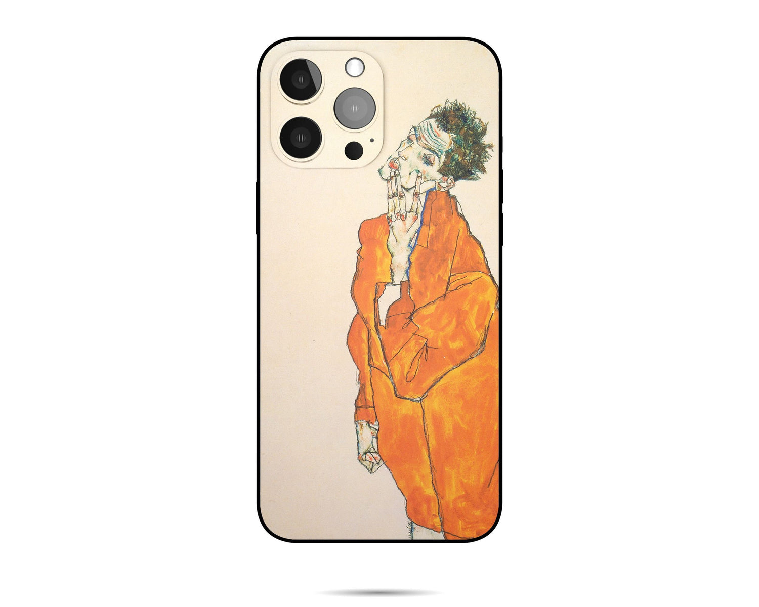 Iphone 14 Case Of Egon Schiele Famous Painting Iphone Cover, Iphone 13, Iphone Xr, Expressionist , Colorful, Designer Iphone 8 Plus Case