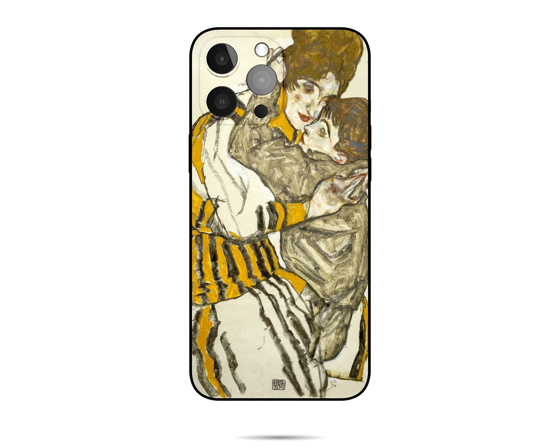 Iphone 14 Case Of Egon Schiele Famous Painting, Iphone Cover, Iphone 13 Case, Aesthetic Iphone, Protective Case, Iphone Case Silicone