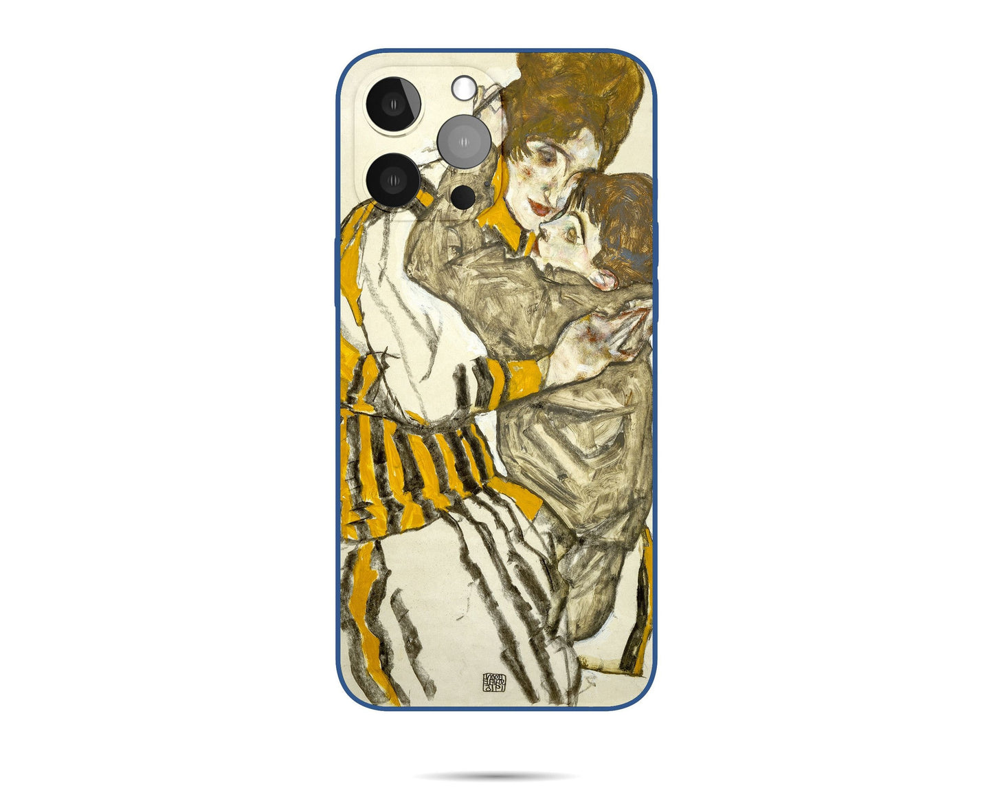 Iphone 14 Case Of Egon Schiele Famous Painting, Iphone Cover, Iphone 13 Case, Aesthetic Iphone, Protective Case, Iphone Case Silicone