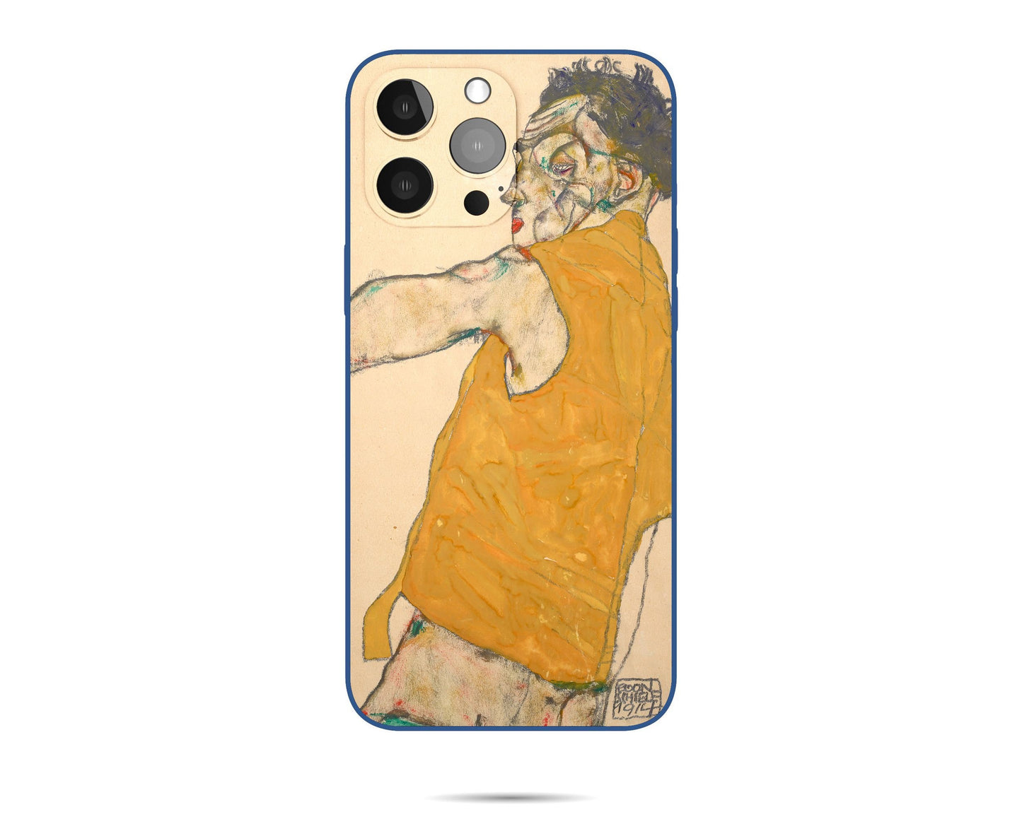 Iphone 14 Case Of Egon Schiele Famous Painting Iphone Cover, Iphone 11 Case, Designer Iphone 8 Plus Case, Gift For Her, Iphone Case Silicone