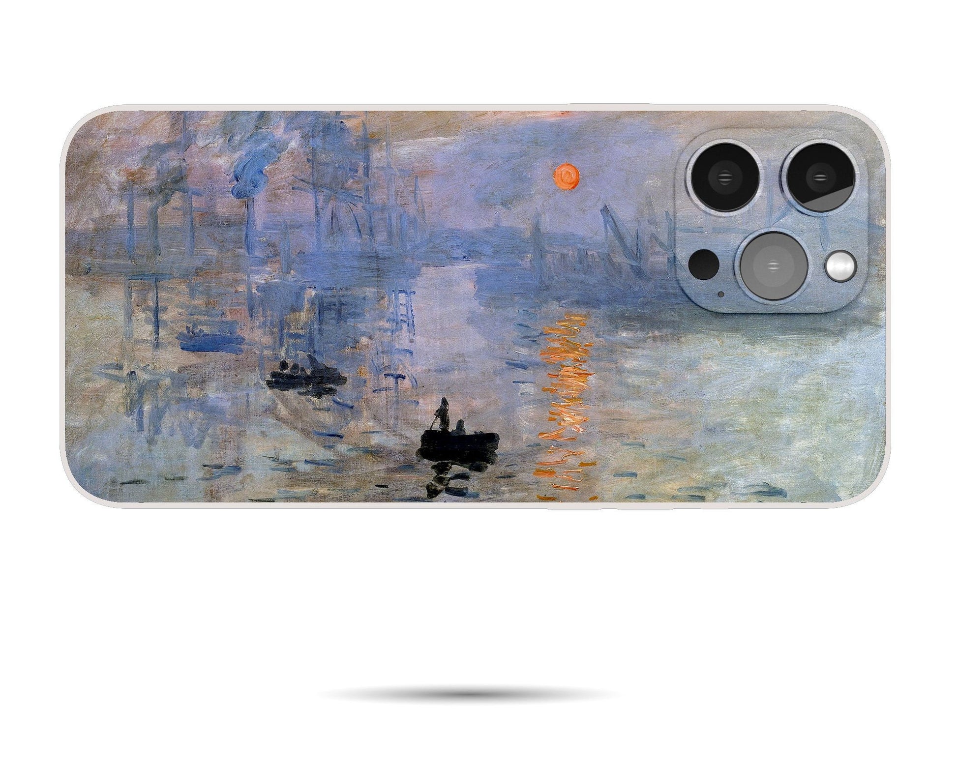 Claude Monet Famous Painting Impression Sunrise Iphone Cover, Iphone 11, Iphone Se Case, Iphone 8 Plus Case Art, Designer Iphone Case