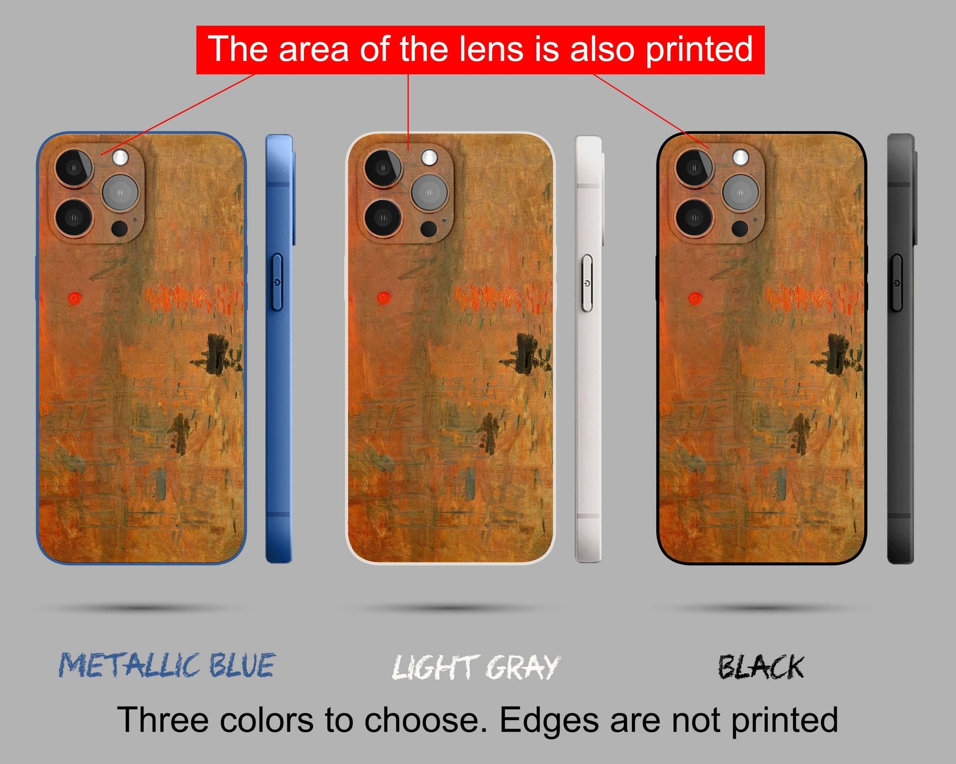 Claude Monet Famous Painting Impression Sunrise, Iphone Case, Iphone 12 Case, Iphone Xs Case, Iphone 8 Plus Case Art, Designer Iphone Case