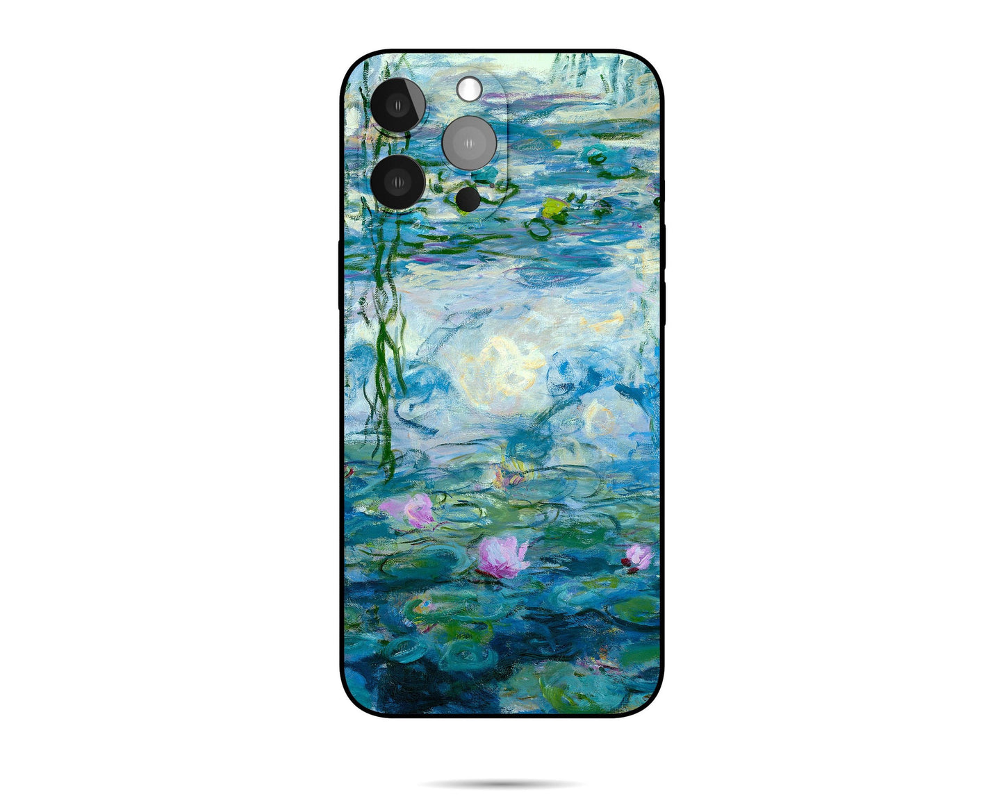 Claude Monet Famous Painting Water Lilies Iphone Cover, Iphone 8 Case, Iphone Xmax, Iphone 8 Plus Case Art, Iphone Case Silicone
