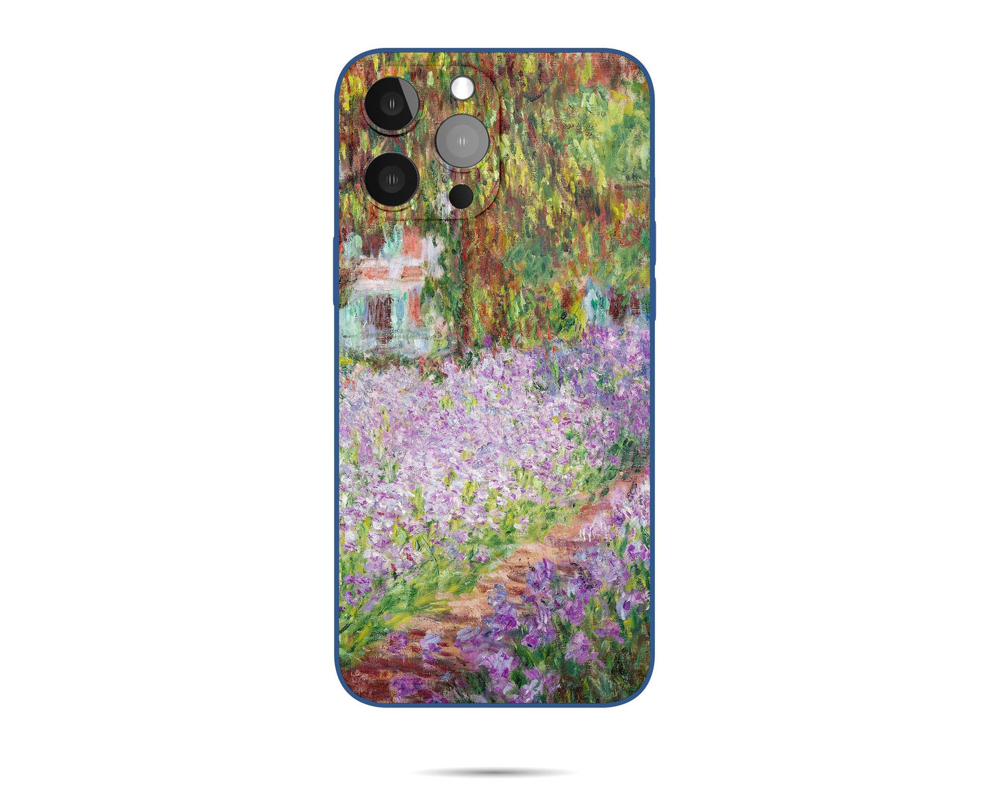 Claude Monet Painting Irises In Monet'S Garden Iphone 14 Plus Case, Iphone Se 2020, Iphone Case Protective, Iphone Case Silicone