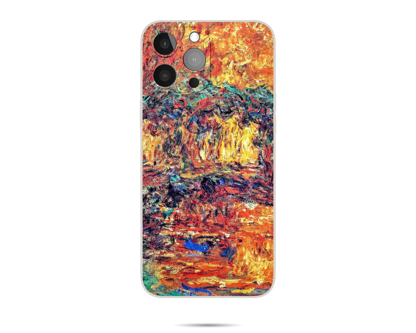 Claude Monet The Japanese Bridge Iphone Case, Iphone 14 Mini Case, Iphone 7, Iphone 8 Plus Case Art, Birthday Gift, Silicone Case