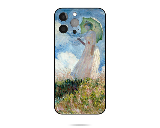 Claude Monet Woman With A Parasol Iphone Case, Iphone 11, Iphone Cases, Iphone 8 Plus Case Art, Protective Case, Silicone Case