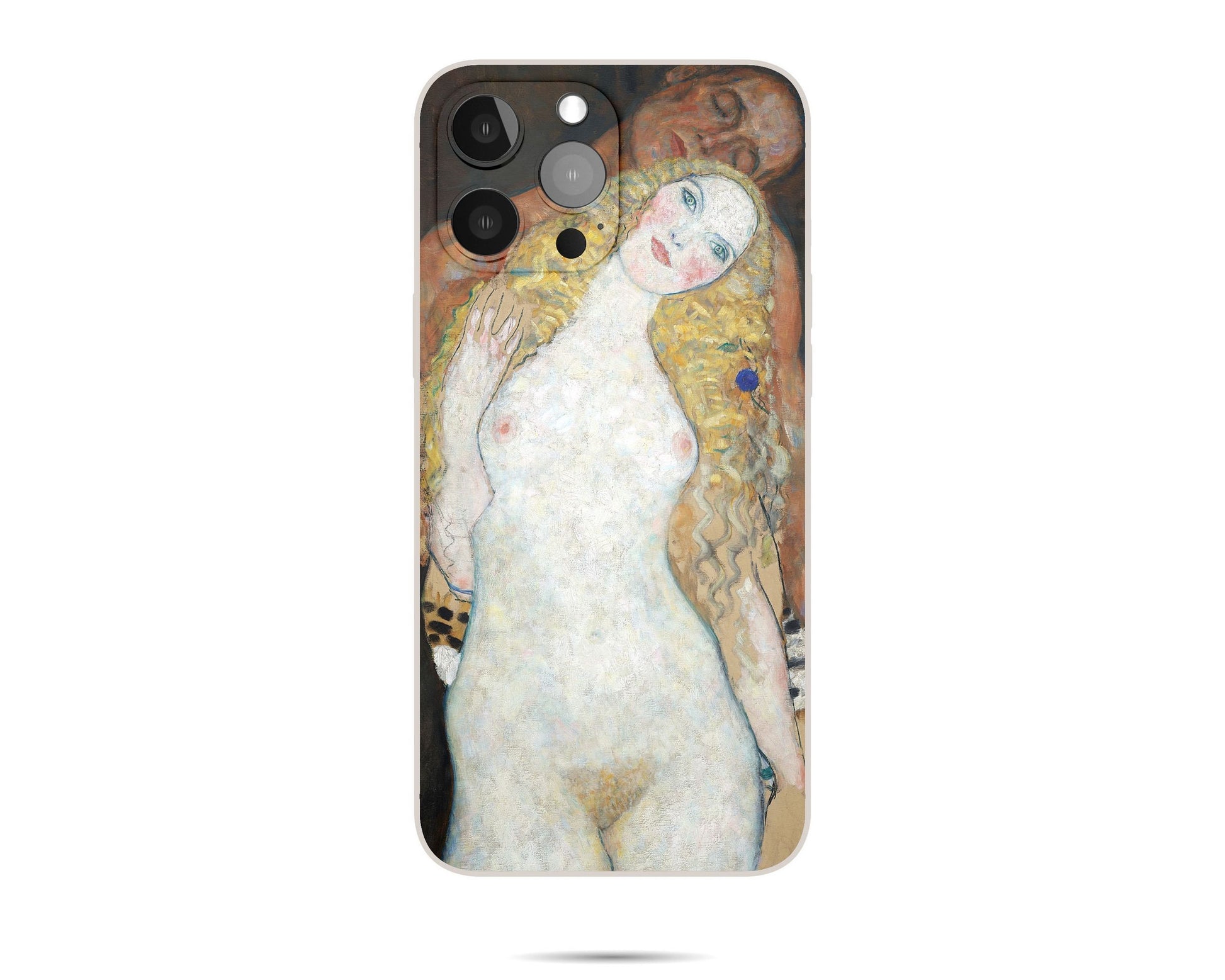 Gustav Klimt Famous Art Adam And Eve Iphone Cover, Iphone 11 Pro Case, Designer Iphone 8 Plus Case, Iphone Protective Case, Silicone Case