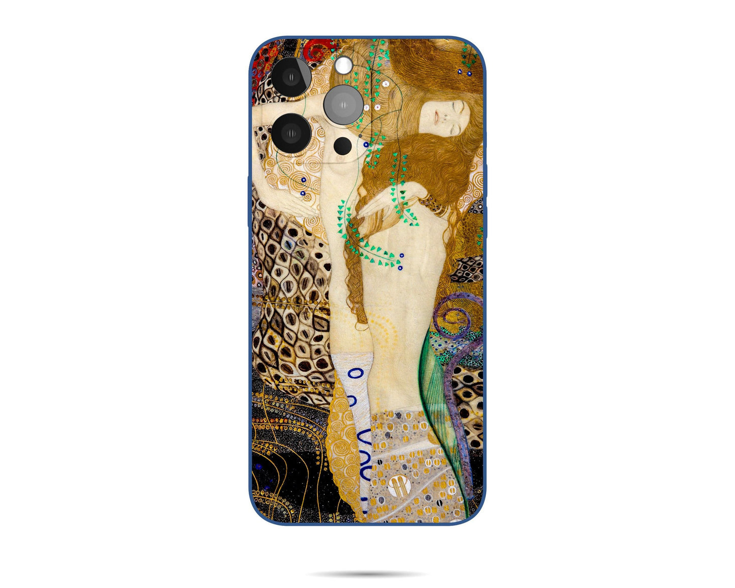 Iphone Case Of Gustav Klimt Painting Friends (Water Serpants) Iphone 14 Cover, Iphone 12 Case, Iphone Xr, Aesthetic Phone Case, Gift For Her