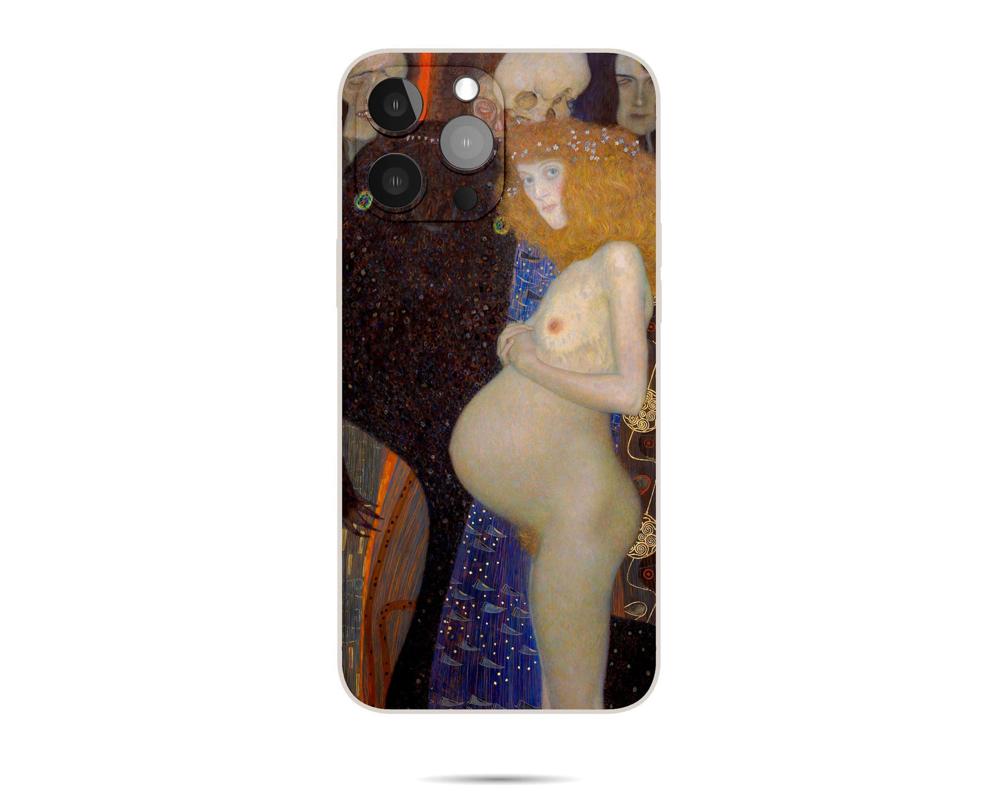Iphone 14 Case Of Gustav Klimt Painting Hope I Iphone Case, Iphone 8Plus, Iphone Se 2020 Case, Aesthetic Iphone, Iphone Case Silicone