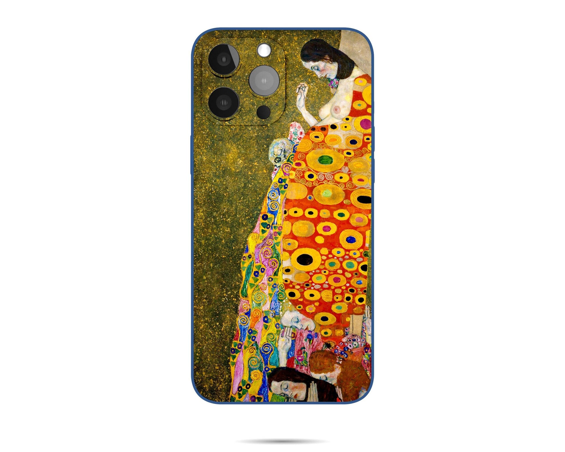 Iphone Case Of Gustav Klimt Painting Hope Ii Iphone 14 Pro Case, Iphone 13, Iphone 7 Plus, Aesthetic Phone Case, Gift For Her, Silicone Case