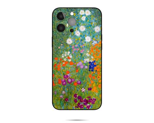 Iphone Case Of Gustav Klimt Painting Cottage Garden, Iphone 11 Pro Max, Designer Iphone 8 Plus Case, Iphone Case Protective, Silicone Case