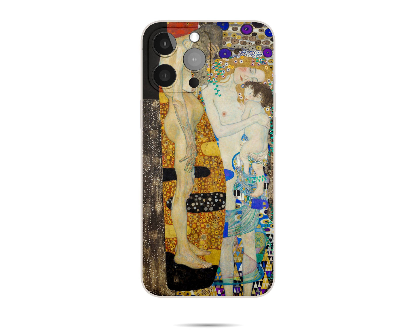 Iphone Case Of Gustav Klimt Painting The Three Ages, Iphone 8 Plus Case, Designer Iphone Case, Protective Case, Iphone Case Silicone