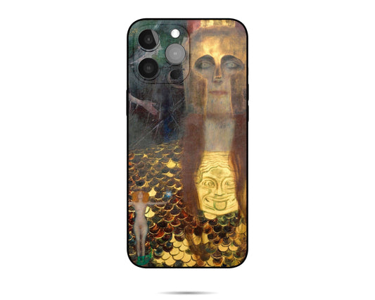 iPhone Case Of Gustav Klimt Painting Pallas Athene Iphone Case, 11 Pro Case, Aesthetic Iphone, Iphone Case Protective, Iphone Case Silicone