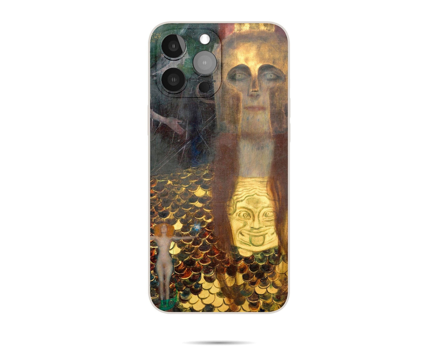 iPhone Case Of Gustav Klimt Painting Pallas Athene Iphone Case, 11 Pro Case, Aesthetic Iphone, Iphone Case Protective, Iphone Case Silicone