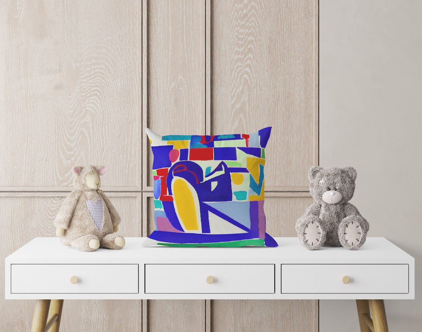 Abstract Art Matisse Style Throw Pillow, Abstract Pillow, Designer Pillow, Colorful Pillow Case, Fashion, Housewarming Gift, Indoor Pillow