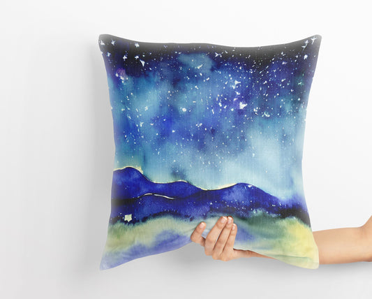 Starry Night Throw Pillow, Abstract Throw Pillow, Artist Pillow, Colorful Pillow Case, Modern Pillow, Large Pillow Cases, Housewarming Gift