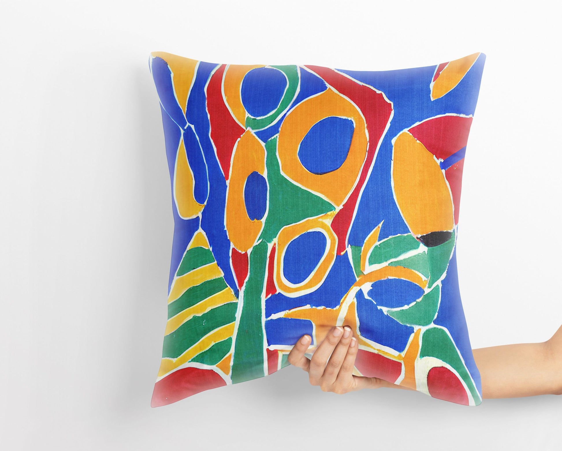 Abstract Flowers Throw Pillow Cover, Abstract Pillow, Artist Pillow, Fashion, Large Pillow Cases, Nursery Pillows, Girl Pillow