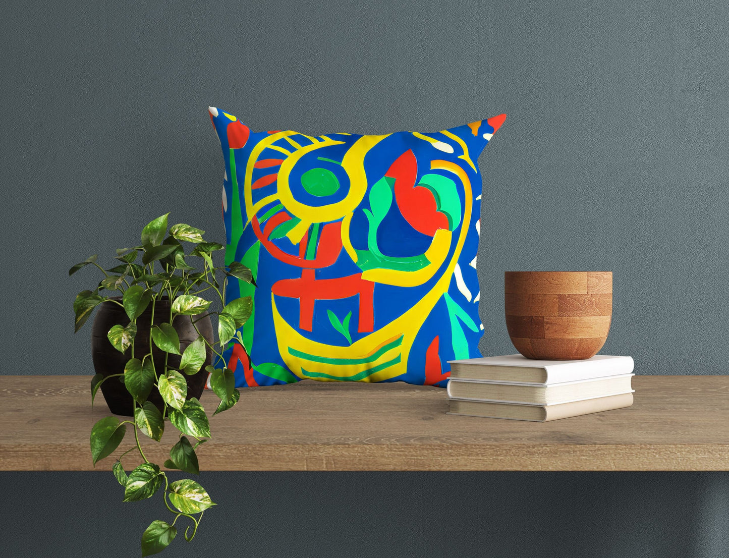 Abstract Throw Pillow, Throw Pillow, Animal Pillow, Art Pillow, Colorful Pillow Case, 24X24 Pillow Case, Christmas Pillow, Sofa Pillows