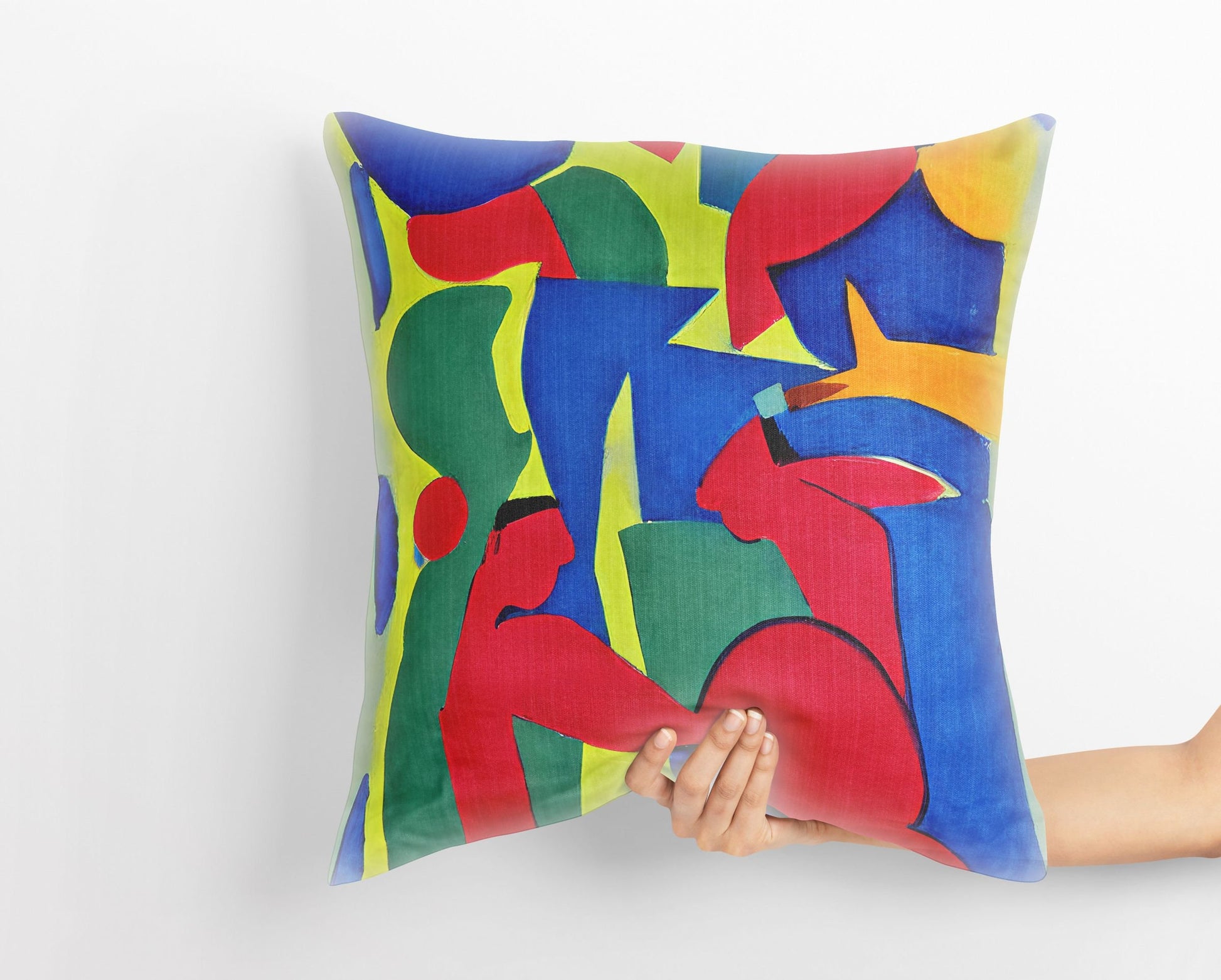 Abstract Throw Pillow, Throw Pillow Cover, Cat Pillow, Designer Pillow, Contemporary Pillow, Square Pillow, Home And Living, Holiday Gift