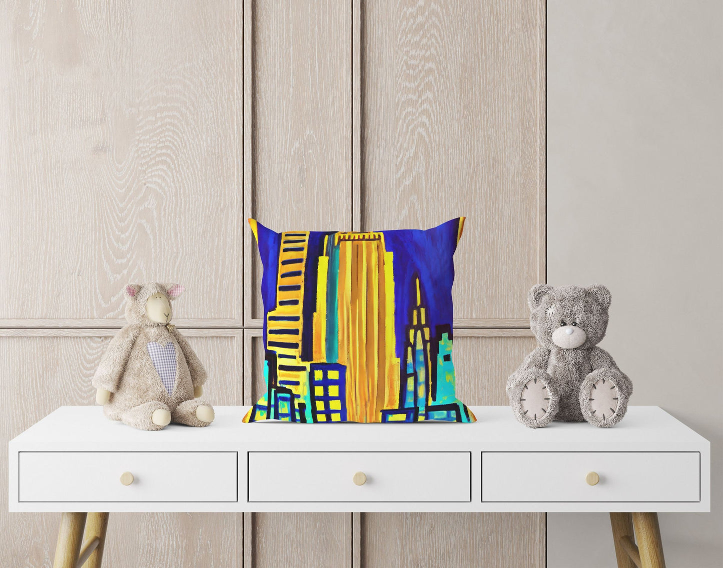 Empire State Building At Night, Tapestry Pillows, Animal Pillow, Comfortable, Colorful Pillow Case, Modern Pillow, 20X20 Pillow Cover