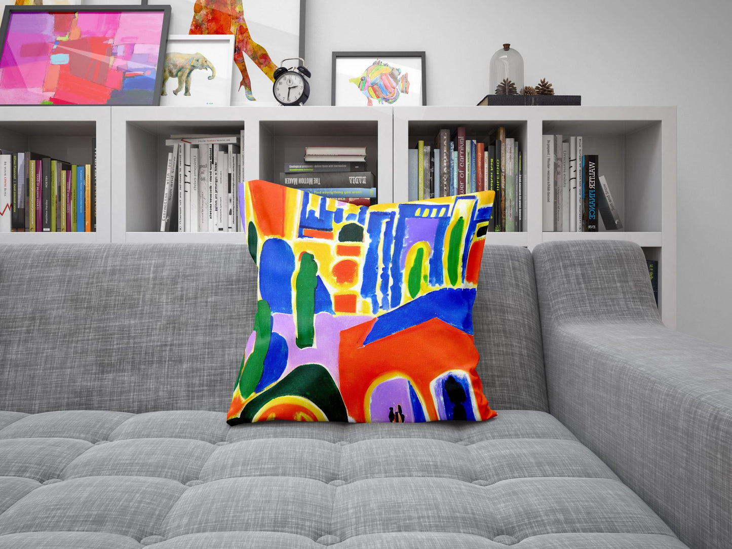 Night View Of Los Angeles, Throw Pillow, Abstract Pillow, Soft Pillow Cases, Colorful Pillow Case, Impressionist Pillow, Sofa Pillows