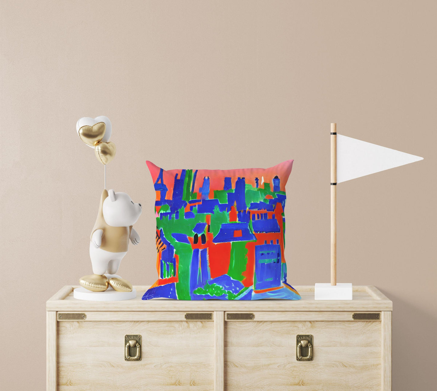 Paris City View, Tapestry Pillows, Abstract Pillow Case, Art Pillow, Colorful Pillow Case, Impressionist Pillow, 20X20 Pillow Cover