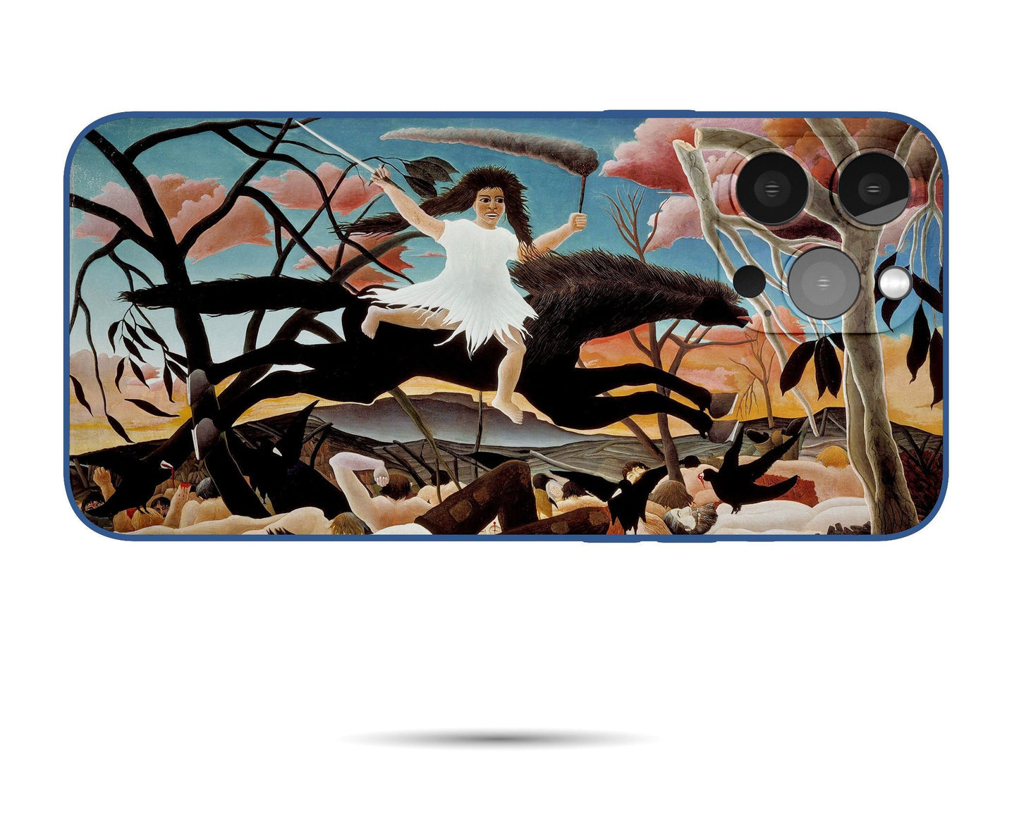 Iphone 14 Case Of Henri Rousseau Famous Painting, Iphone Case, Iphone 12 Mini Case, Aesthetic Phone Case, Gift For Her, Iphone Case Silicone