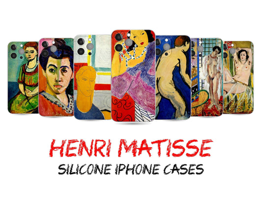 Henri Matisse Art Iphone 14 Case, Iphone 11 Pro Max, Iphone Se 2020 Case, Iphone 8 Plus Case Art, Vivid Colors, Birthday Gift, Silicone Case