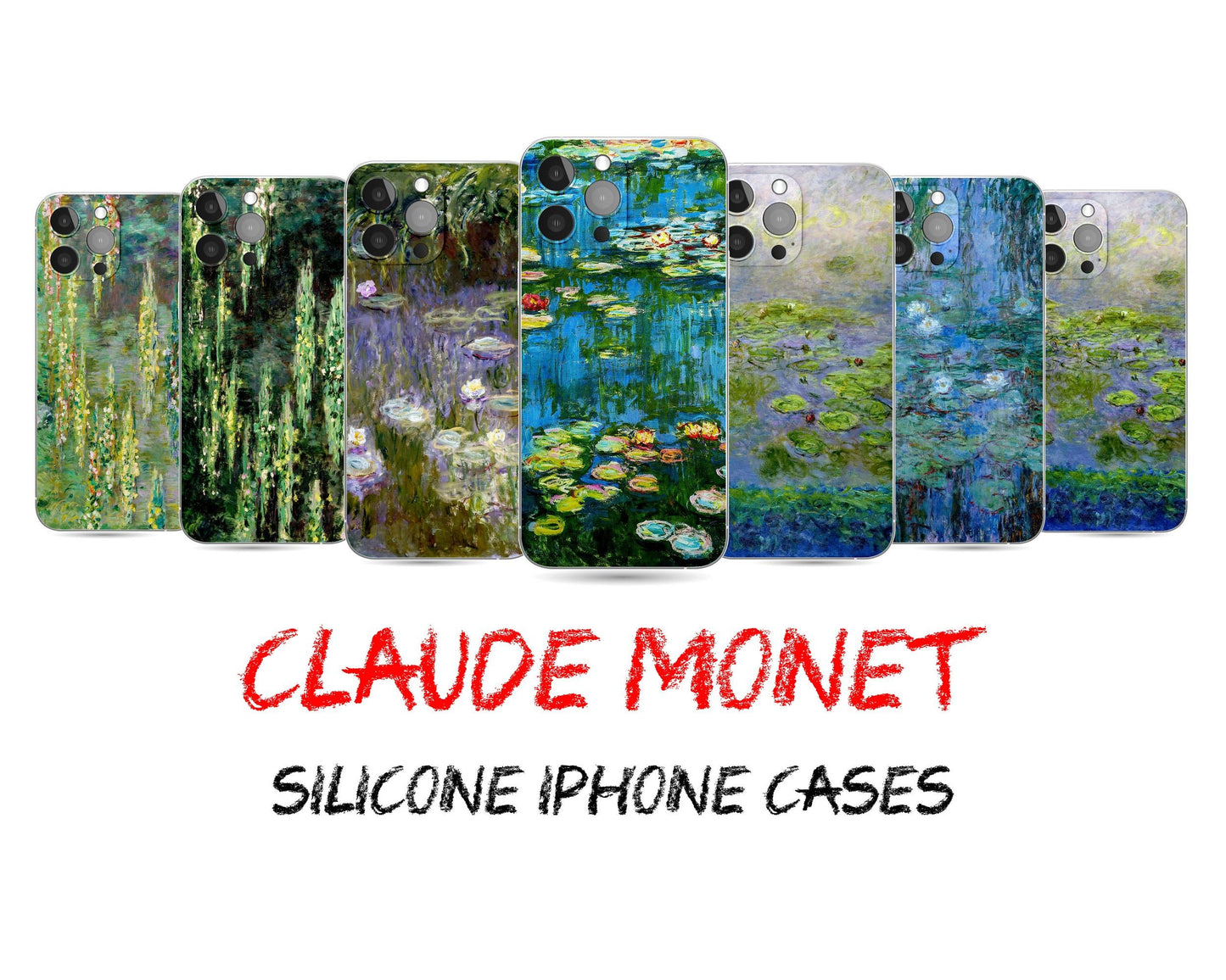 Claude Monet Waterlily Pond Iphone 14 Plus Cases, Iphone 11 Pro Max, Iphone 7 Plus, Iphone 8 Plus Case Art, Birthday Gift, Matte iPhone Case