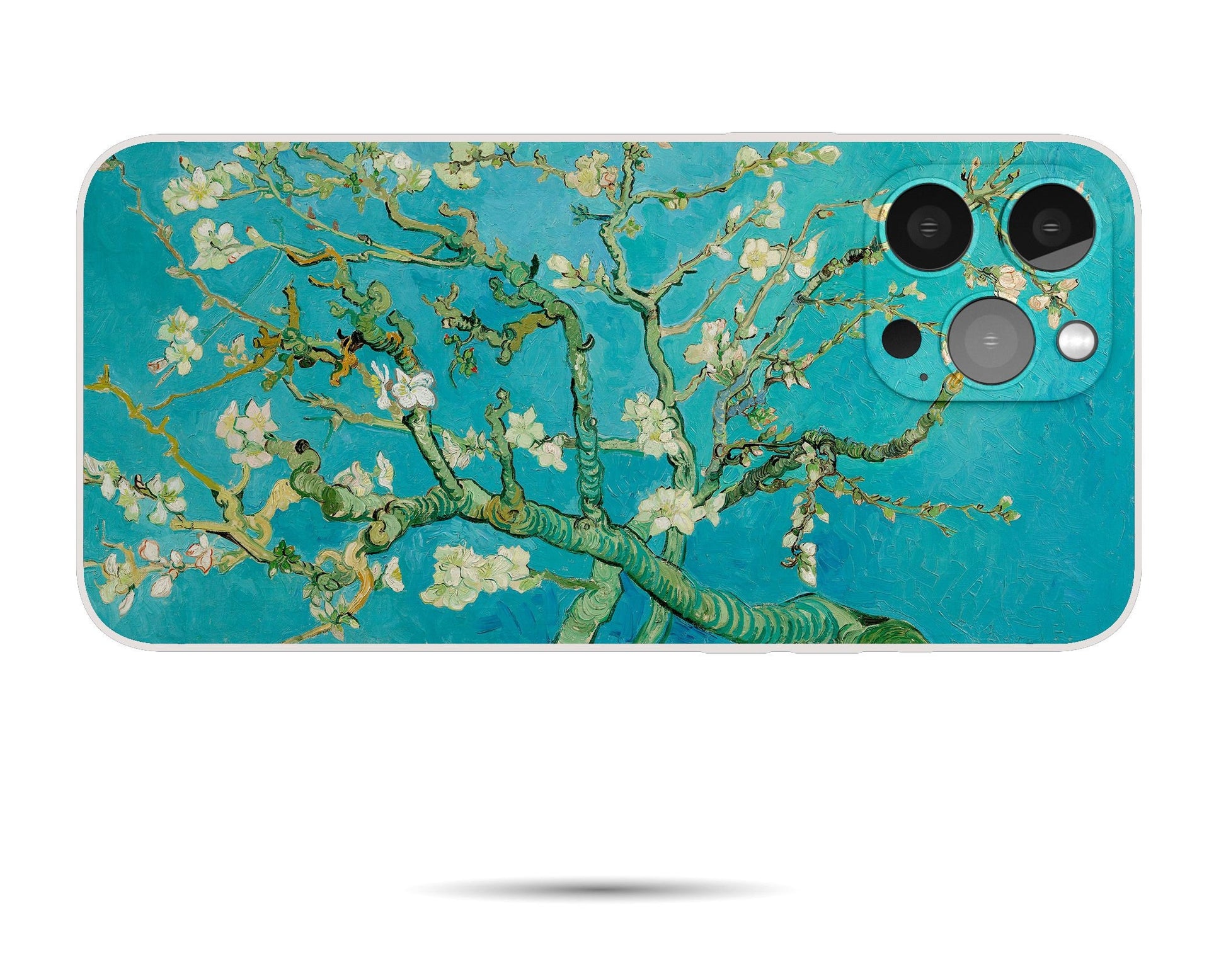 Vincent Van Gogh Almond Blossom Iphone Case, Iphone 13, Iphone X, Iphone 8 Plus Case, Vivid Colors, Birthday Gift, Silicone Case