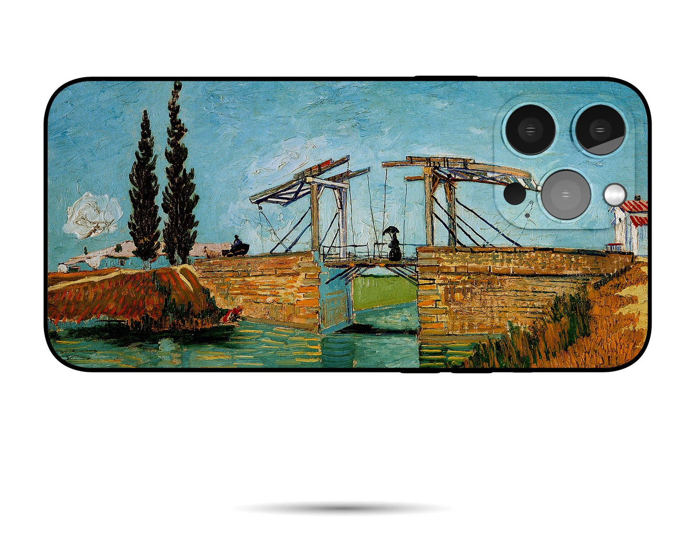 Vincent Van Gogh Langlois Bridge At Arles Phone Cover, Iphone 11 Case, Iphone Xs, Iphone 8 Plus Case Art, Vivid Colors, Aesthetic Phone Case