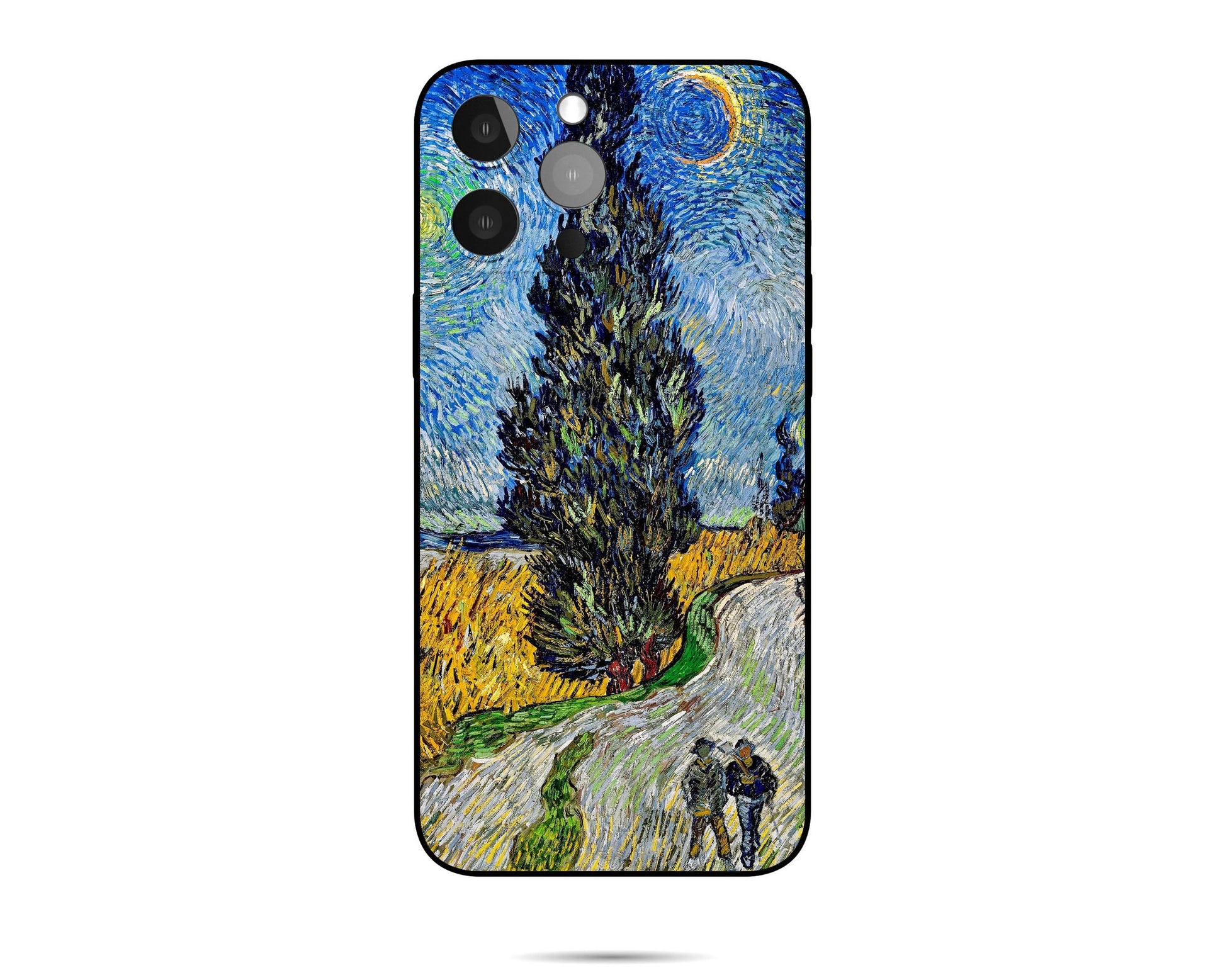 Vincent Van Gogh Road With Cypress And Star Apple Phone Case, Iphone 13 Pro Max, Iphone Xr Case, Iphone 8 Plus Case Art, Aesthetic Iphone