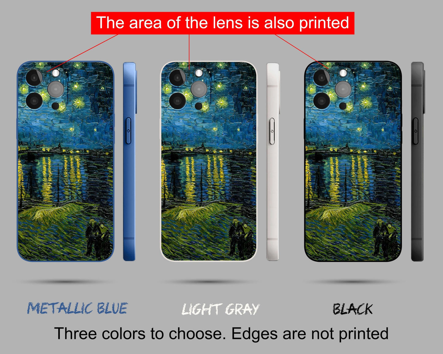 Vincent Van Gogh Starry Night Over The Rhone Iphone Cover, Iphone 13 Pro Max, Iphone 8 Plus Case Art, Vivid Colors, Designer Iphone Case