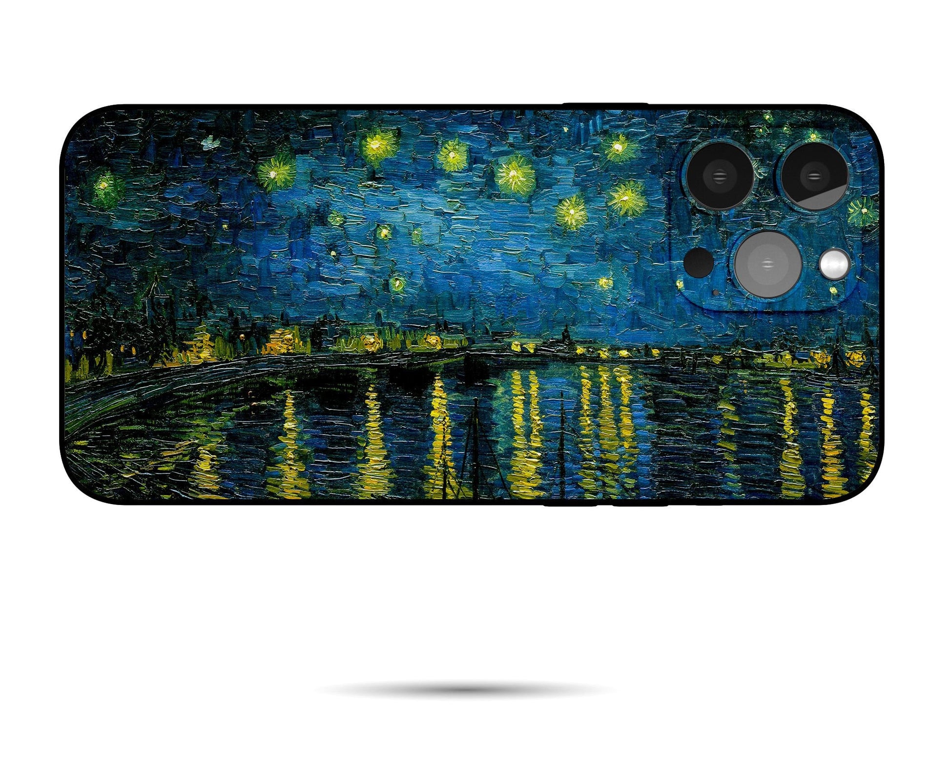 Vincent Van Gogh Starry Night Over The Rhone Phone Cover, Iphone 8Plus, Iphone Xs Case, Iphone 8 Plus Case Art, Vivid Colors, Silicone Case