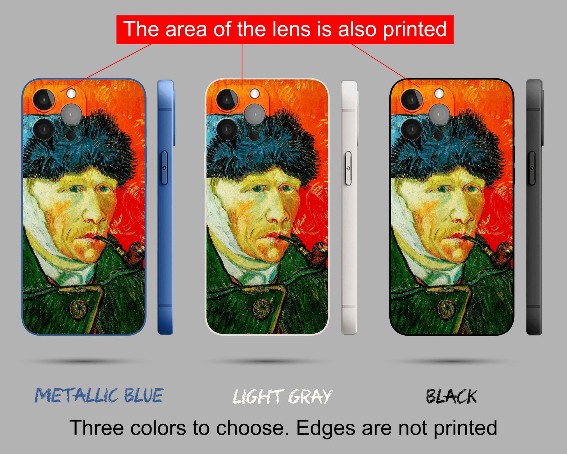 Vincent Van Gogh Self-Portrait With Bandaged Ear iPhone Cases, Iphone 11 Pro Max, Iphone X, Iphone Case Protective, Iphone Case Silicone