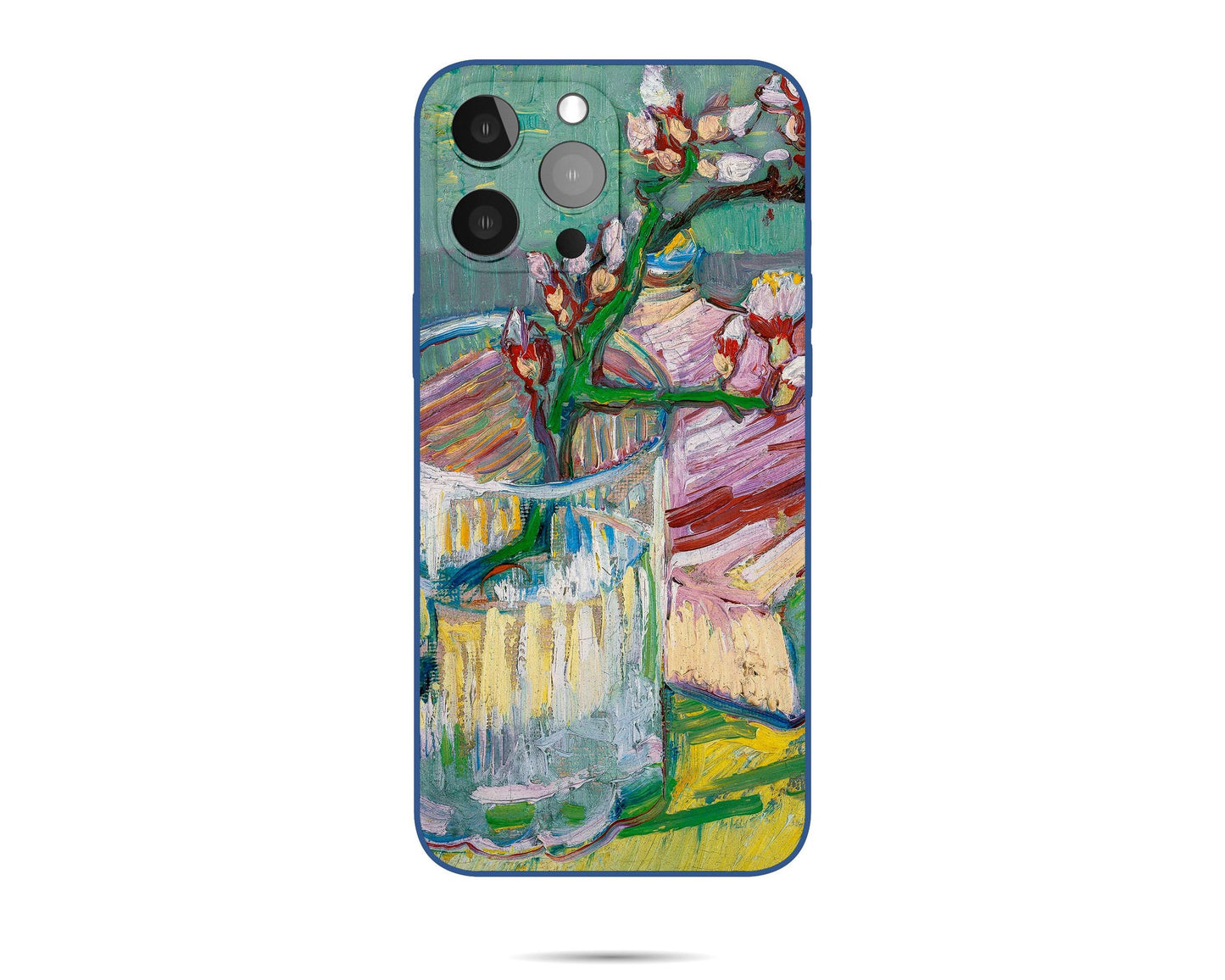 Vincent Van Gogh Blossoming Almond Branch In A Glass With A Book Iphone Case, 11 Pro Case, Iphone Xs Case, Iphone 8 Plus Case, Silicone Case