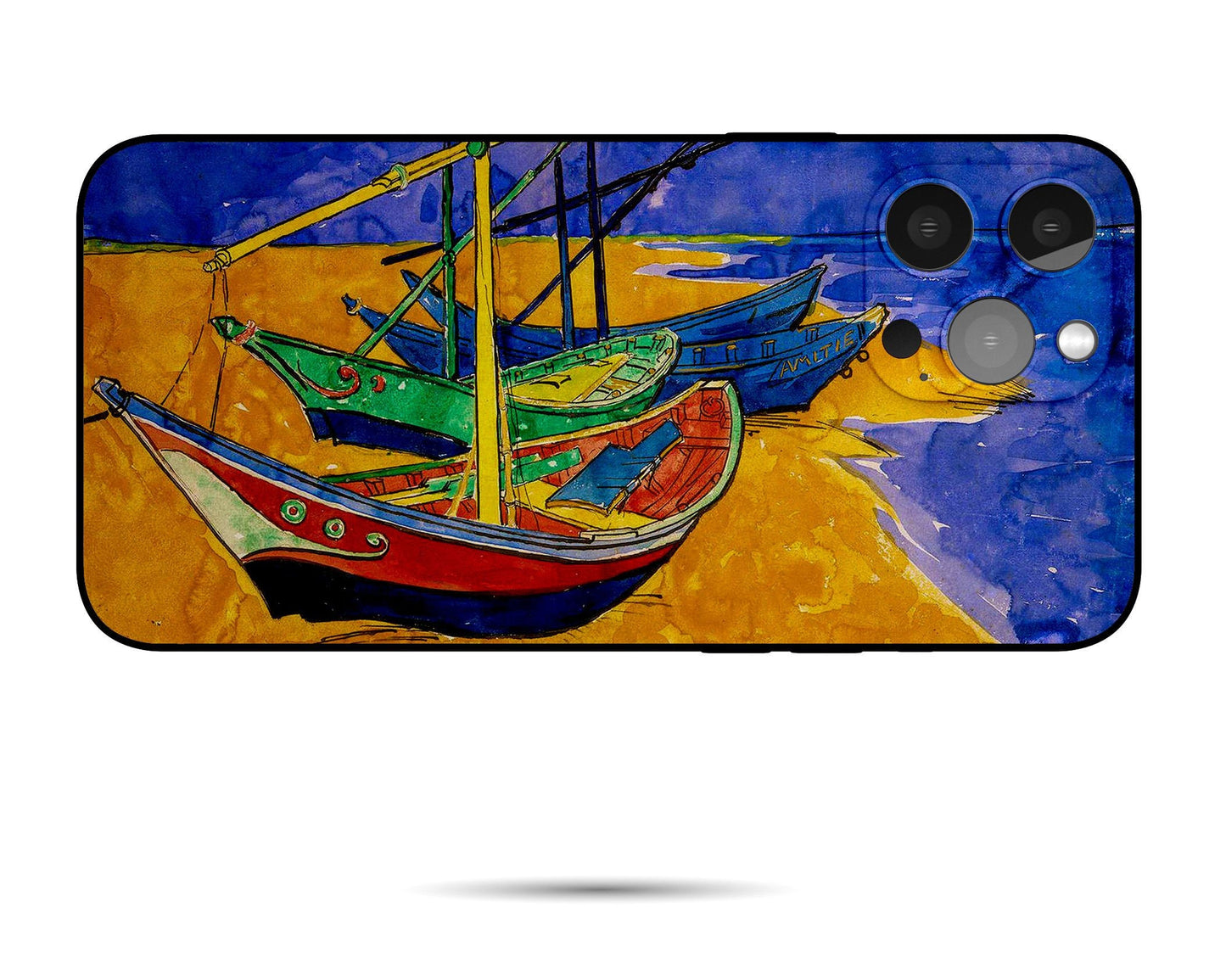 Vincent Van Gogh Fishing Boats On The Beach Iphone Cover, Iphone 12 Mini Case, Iphone Se Case, Iphone 8 Plus Case Art, Aesthetic Phone Case