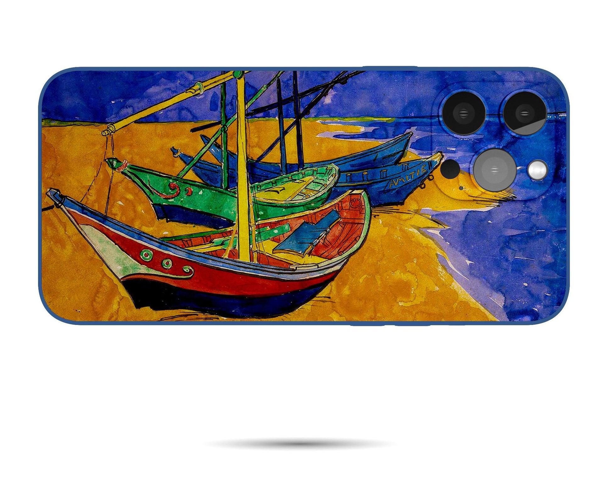 Vincent Van Gogh Fishing Boats On The Beach Iphone Cover, Iphone 12 Mini Case, Iphone Se Case, Iphone 8 Plus Case Art, Aesthetic Phone Case