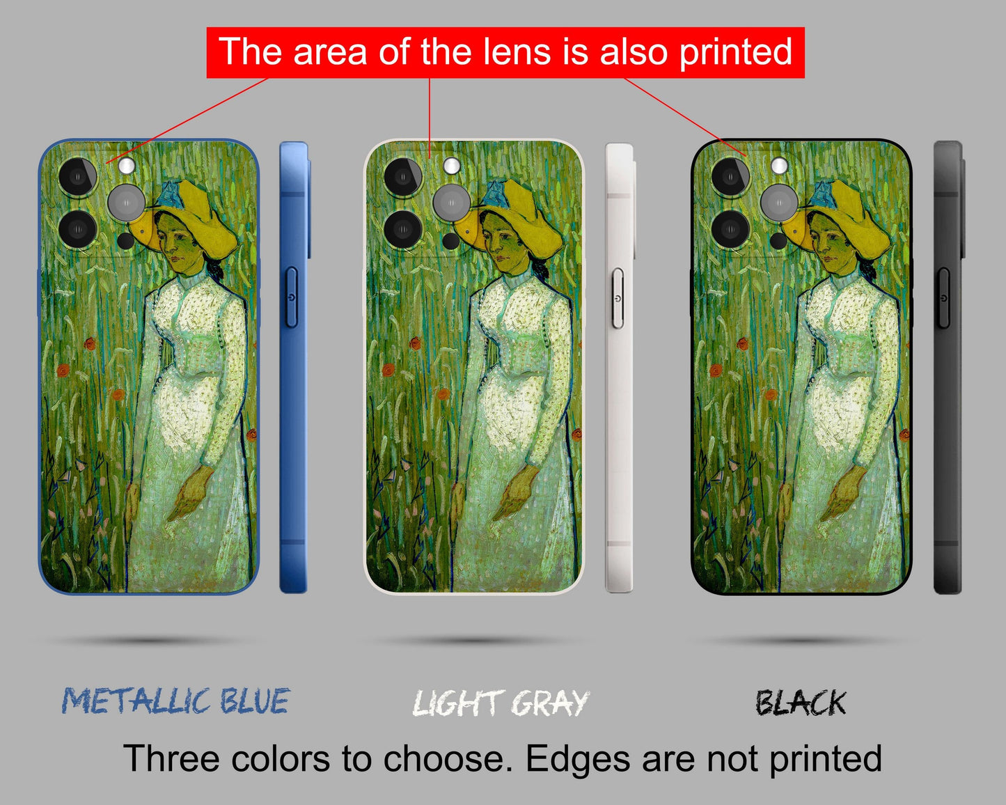 Vincent Van Gogh Girl In White Iphone Case, Iphone 11, Iphone 8 Plus Case Art, Aesthetic Phone Case, Gift For Her, Iphone Case Silicone