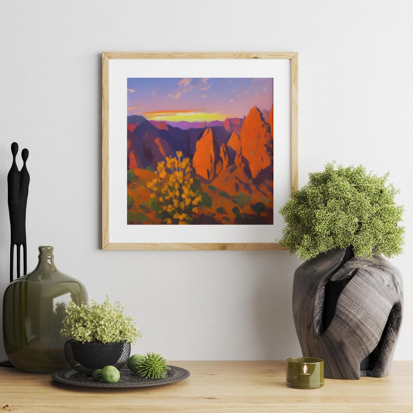 Canvas Print Decor, Travel Wall Art, Black Canyon Of The Gunnison National Park, Spring Sunset, Colorado, Aesthetic Poster, Gift For Him