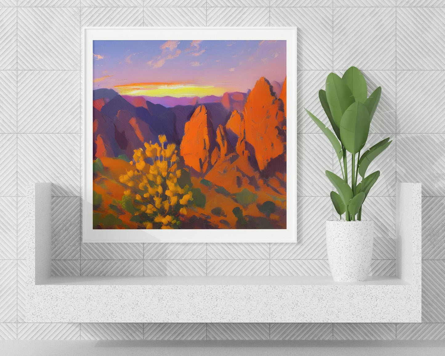 Canvas Print Decor, Travel Wall Art, Black Canyon Of The Gunnison National Park, Spring Sunset, Colorado, Aesthetic Poster, Gift For Him