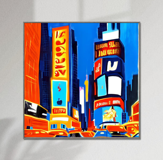 New York Times Square At Night Nyc Wall Art, Poster Art, Travel Print, Travel Poster New York, Cityscape, Modern Print, Fine Art Print