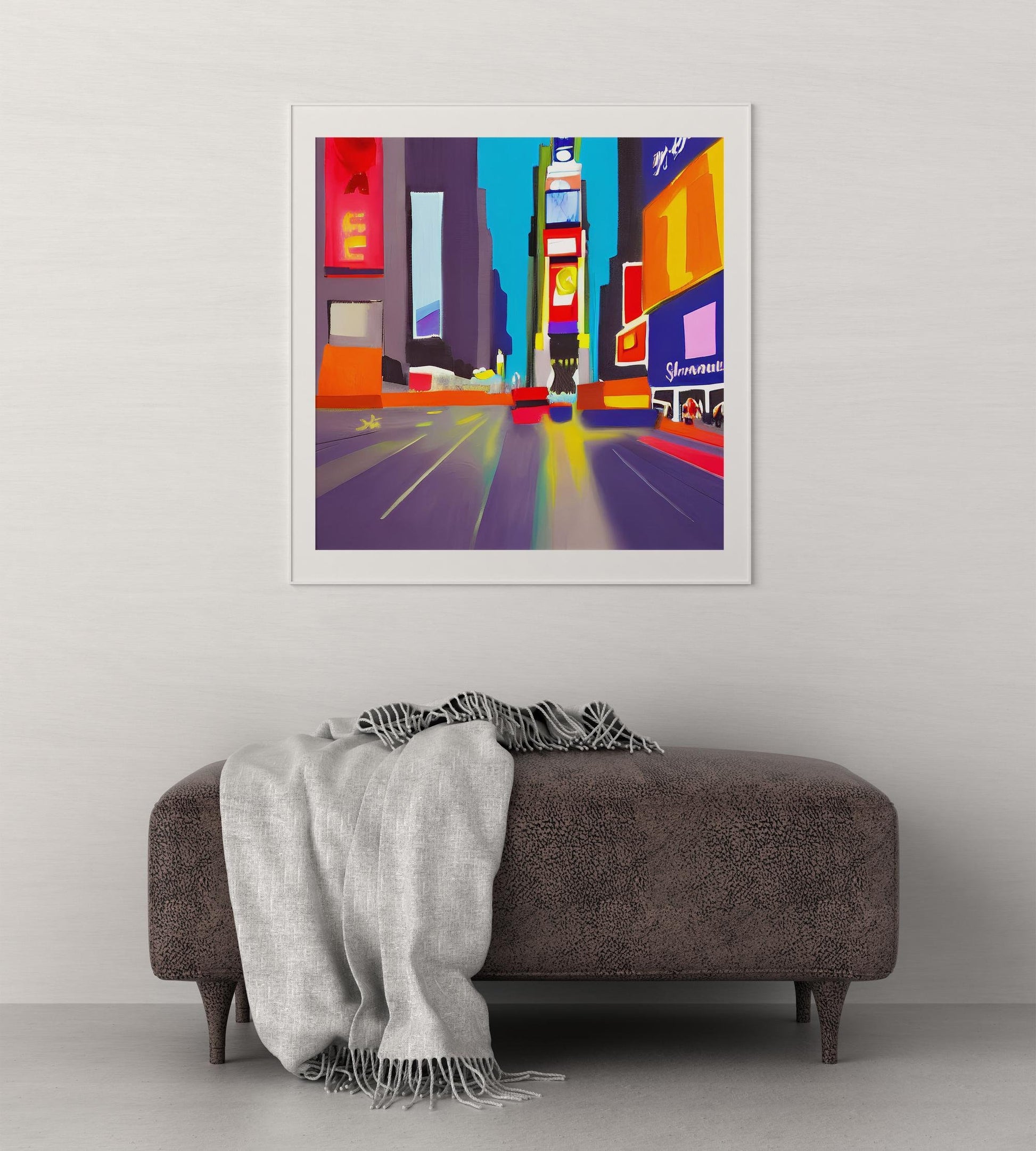 New York Times Square At Night Nyc Wall Art, Canvas Print, Framed Travel Poster, New York Travel Print, Framed Art Print, Fine Art Poster