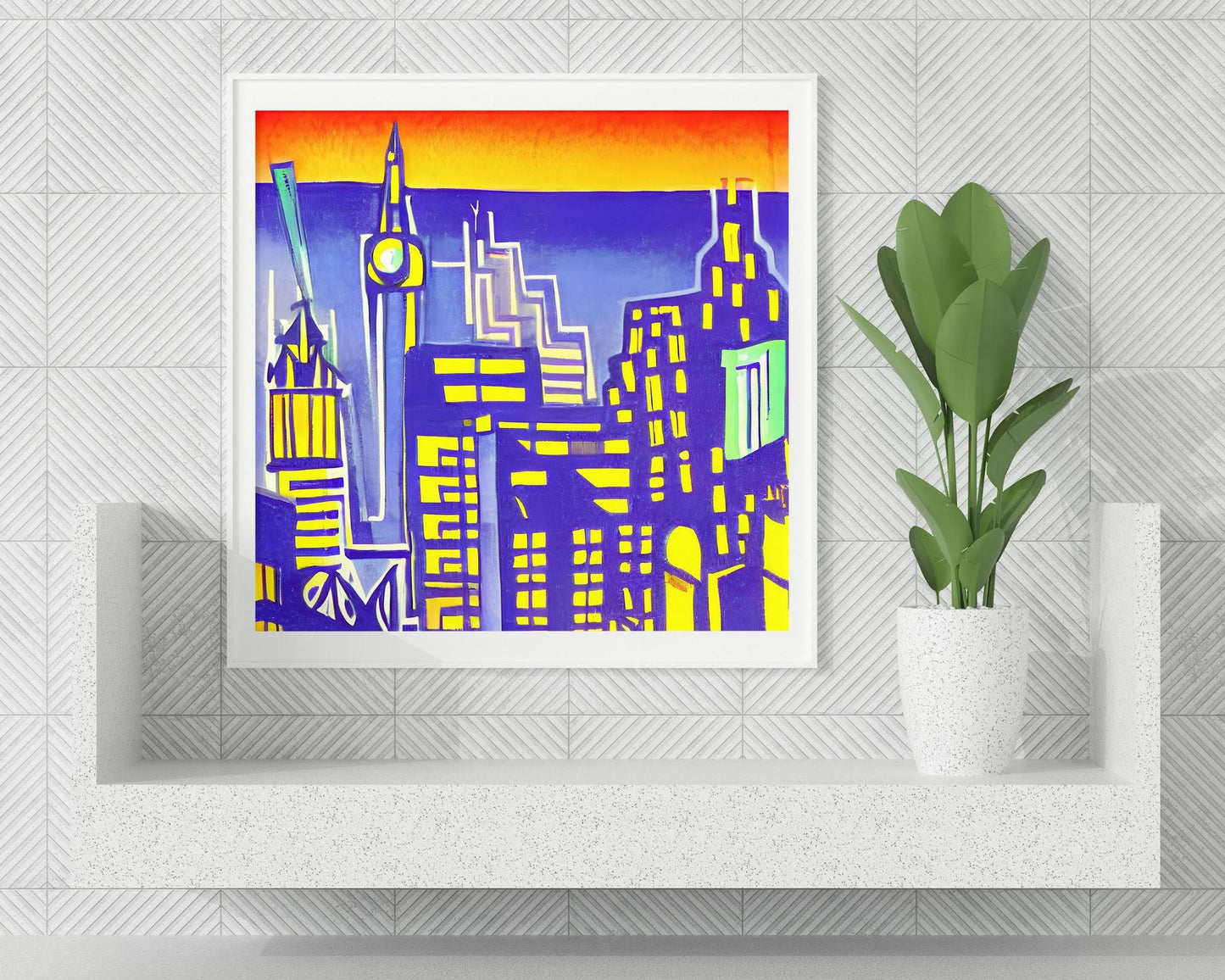 London City Night View, England, Wall Prints, Fantasy Travel Poster, Travel Poster, United Kingdom, Fashion Wall Art Print, Gift For Her