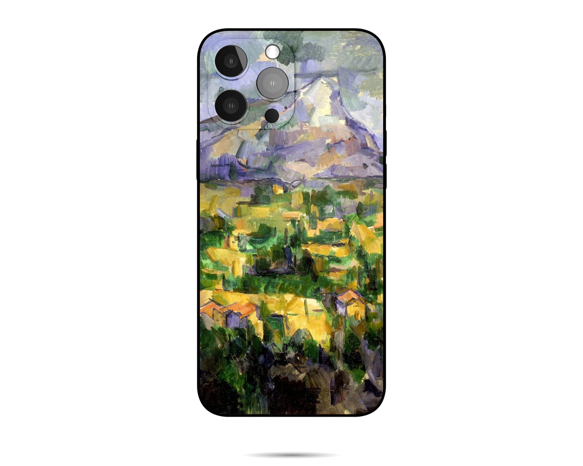 Iphone 14 Case Of Paul Cézanne Famous Landscape Painting, Iphone 13 Pro Max, Iphone 7 Case, Aesthetic Phone Case, Protective Case, Silicone