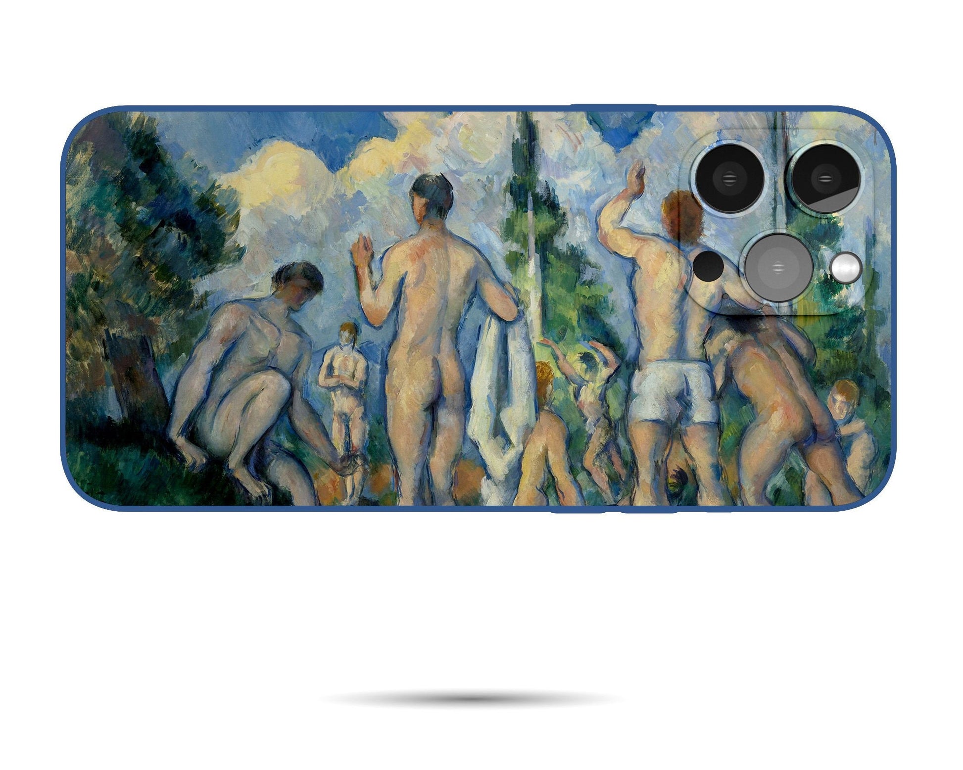 Iphone Case Of Paul Cézanne Famous painting Large Bathers, Iphone 11 Case, Iphone Xs, Aesthetic Phone Case, Birthday Gift, Iphone Case Matte