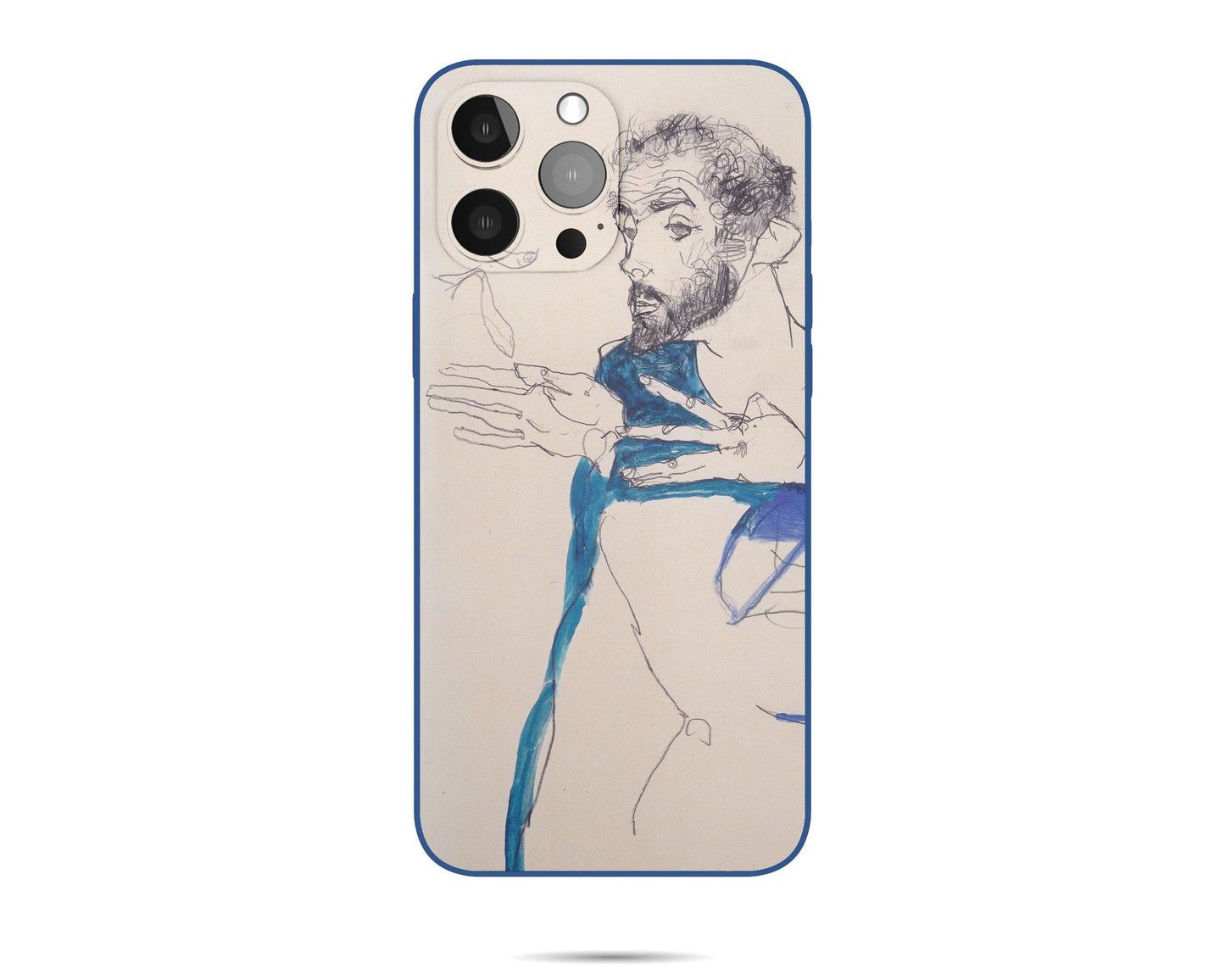 Iphone 14 Case Of Egon Schiele Famous Painting, Iphone 11 Pro Max, Iphone Xs Case, Designer Iphone 8 Plus Case, Gift For Her, Silicone Case