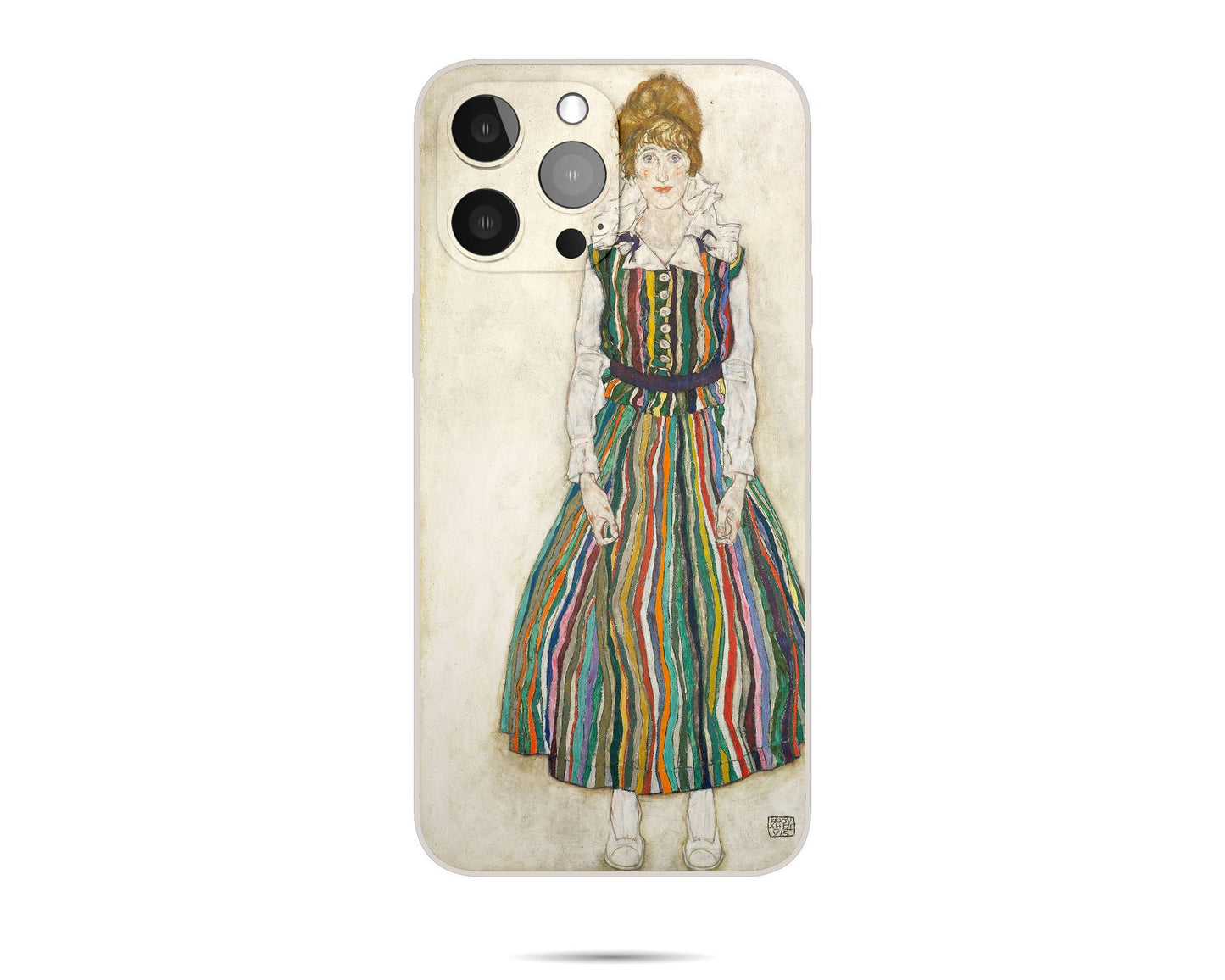 Iphone 14 Case Of Egon Schiele Famous Painting, Iphone 8 Plus, Iphone 7 Plus Case, Expressionist , Colorful, Aesthetic Phone Case